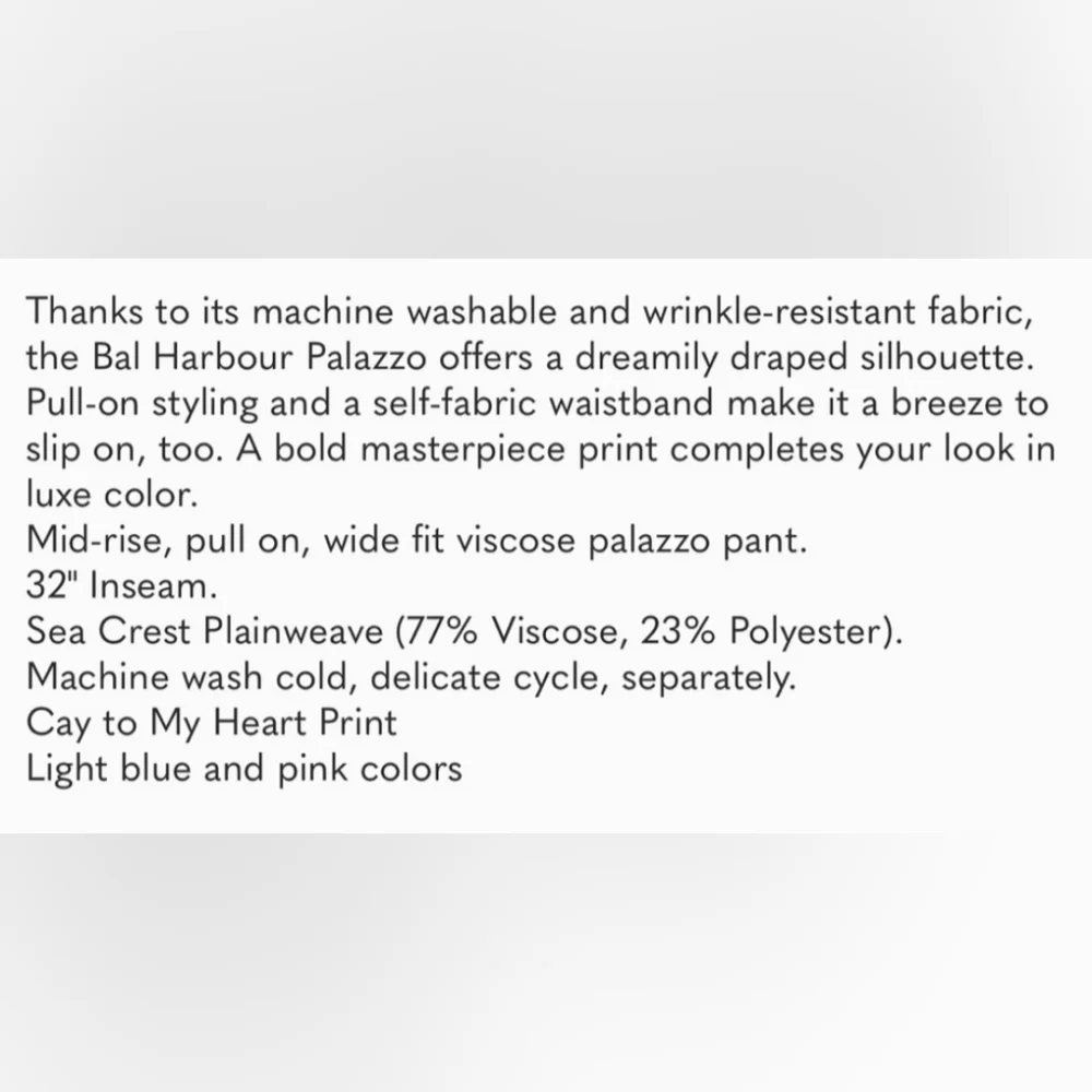 NWT Lilly Pulitzer Bal Harbour Palazzo Pants - M - Picture 6 of 6